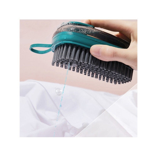 Щіточка для чищення із дозатором рідини червона